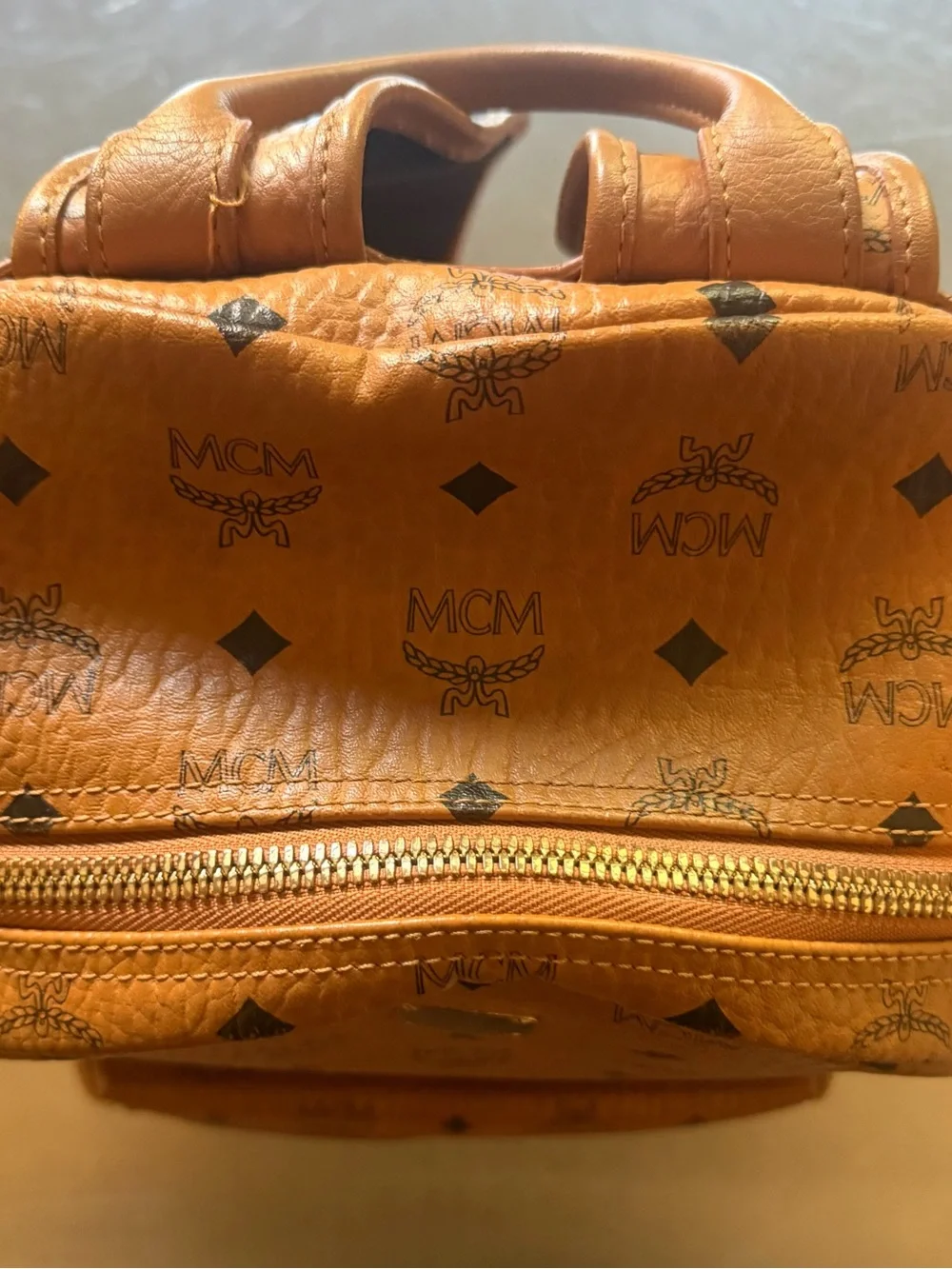 MCM backpack cognac
